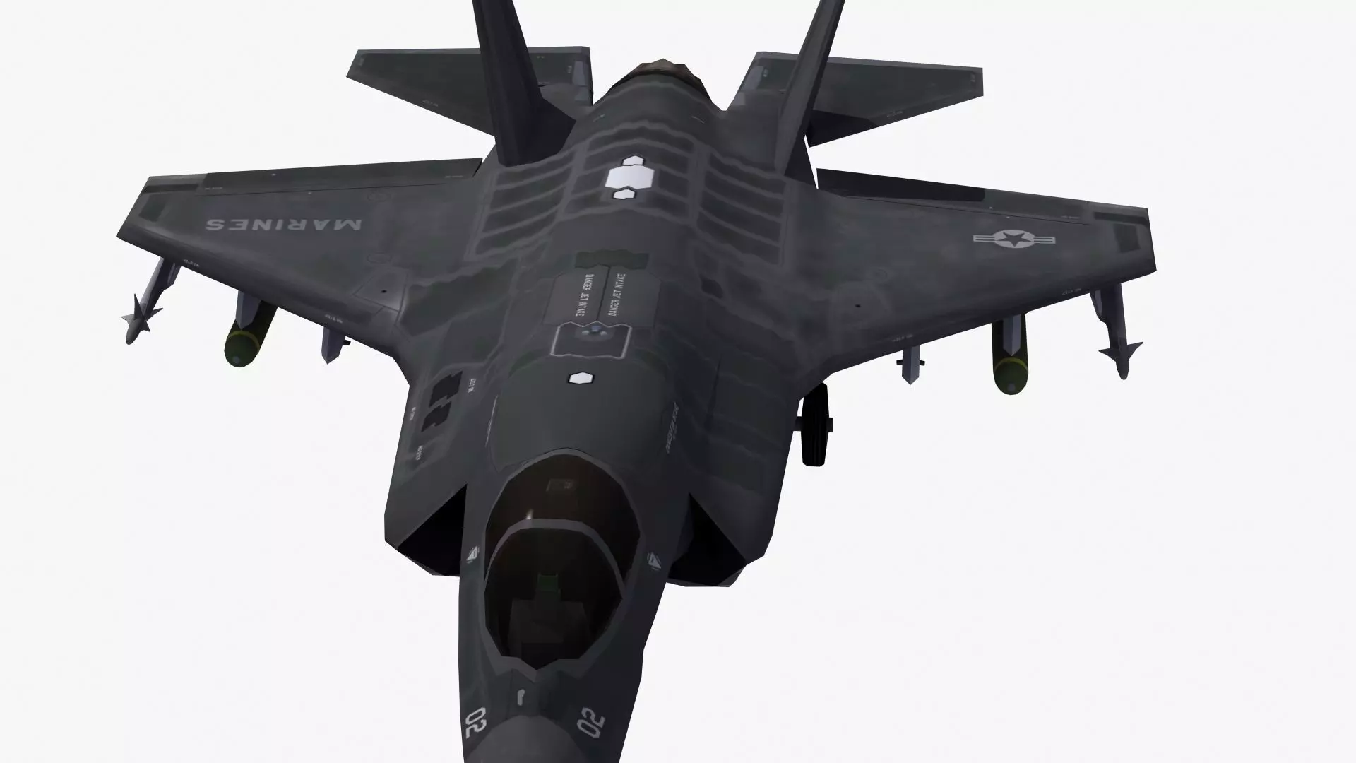 F35B US Marines Low-poly 3D model_21