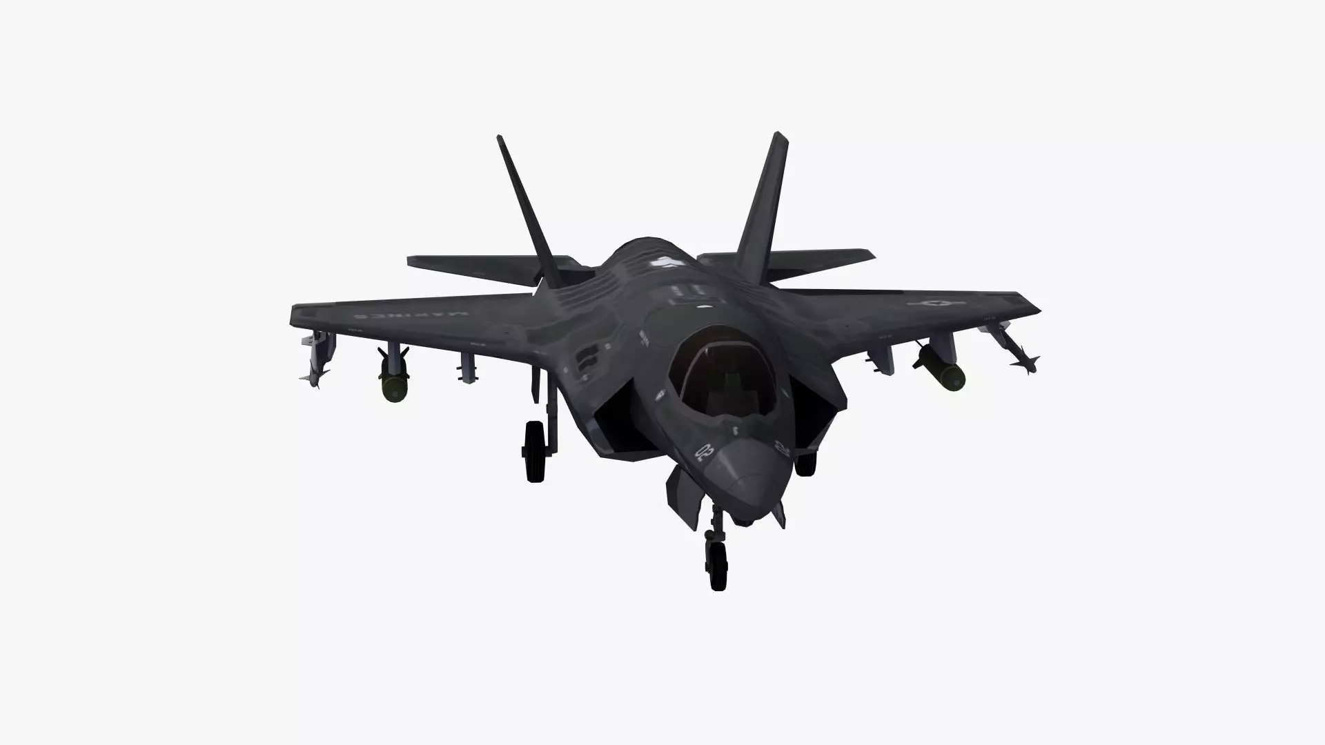 F35B US Marines Low-poly 3D model_33