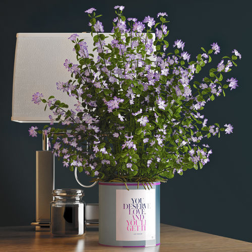 Decorative vase set 3D model