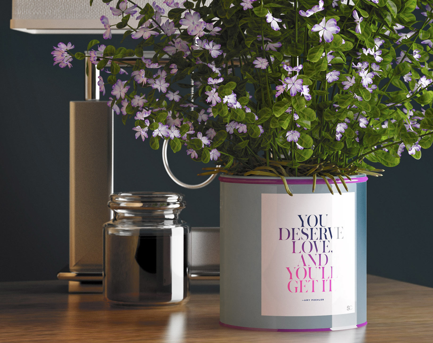 Decorative vase set 3D model_2