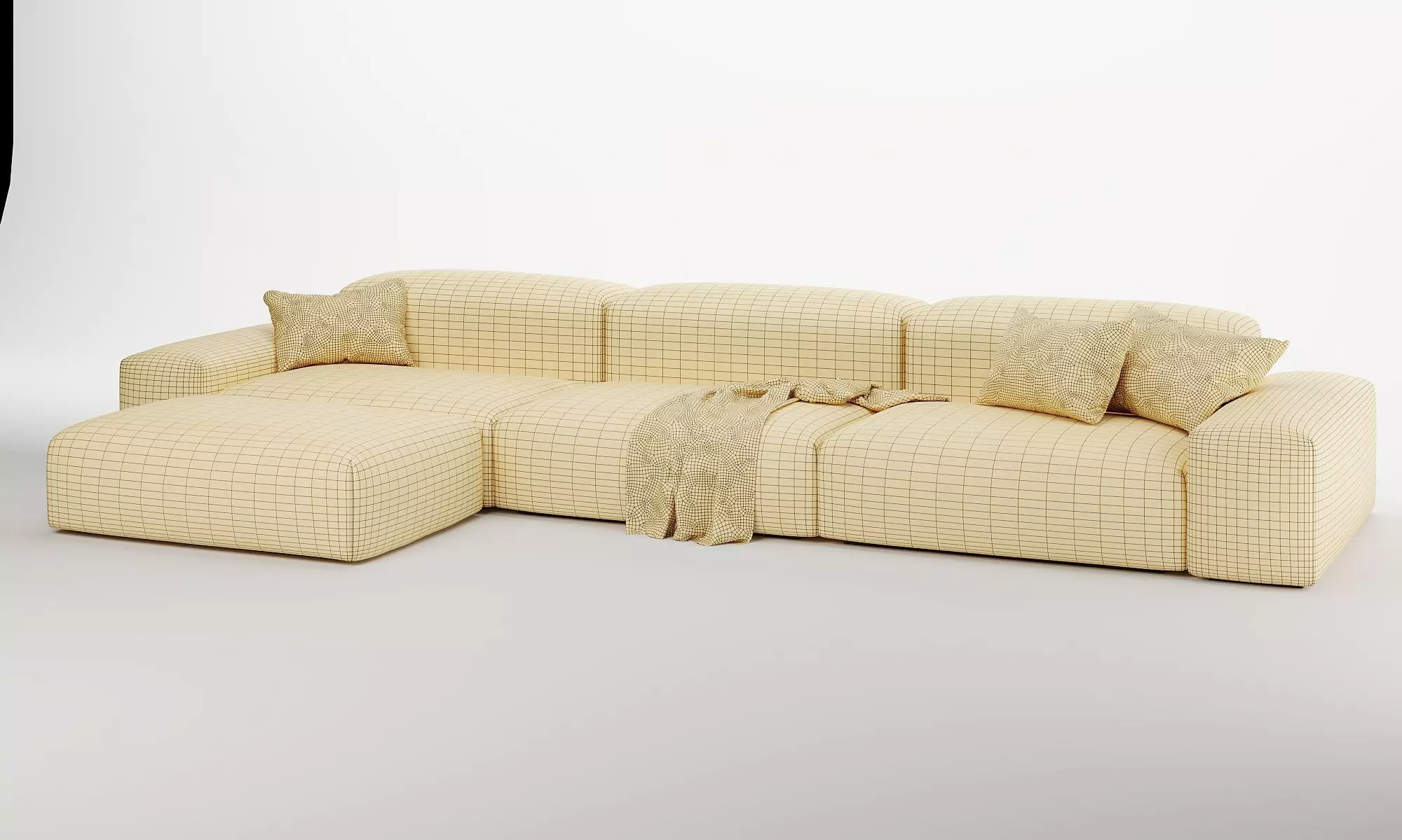 Boca modular set 3D model_10