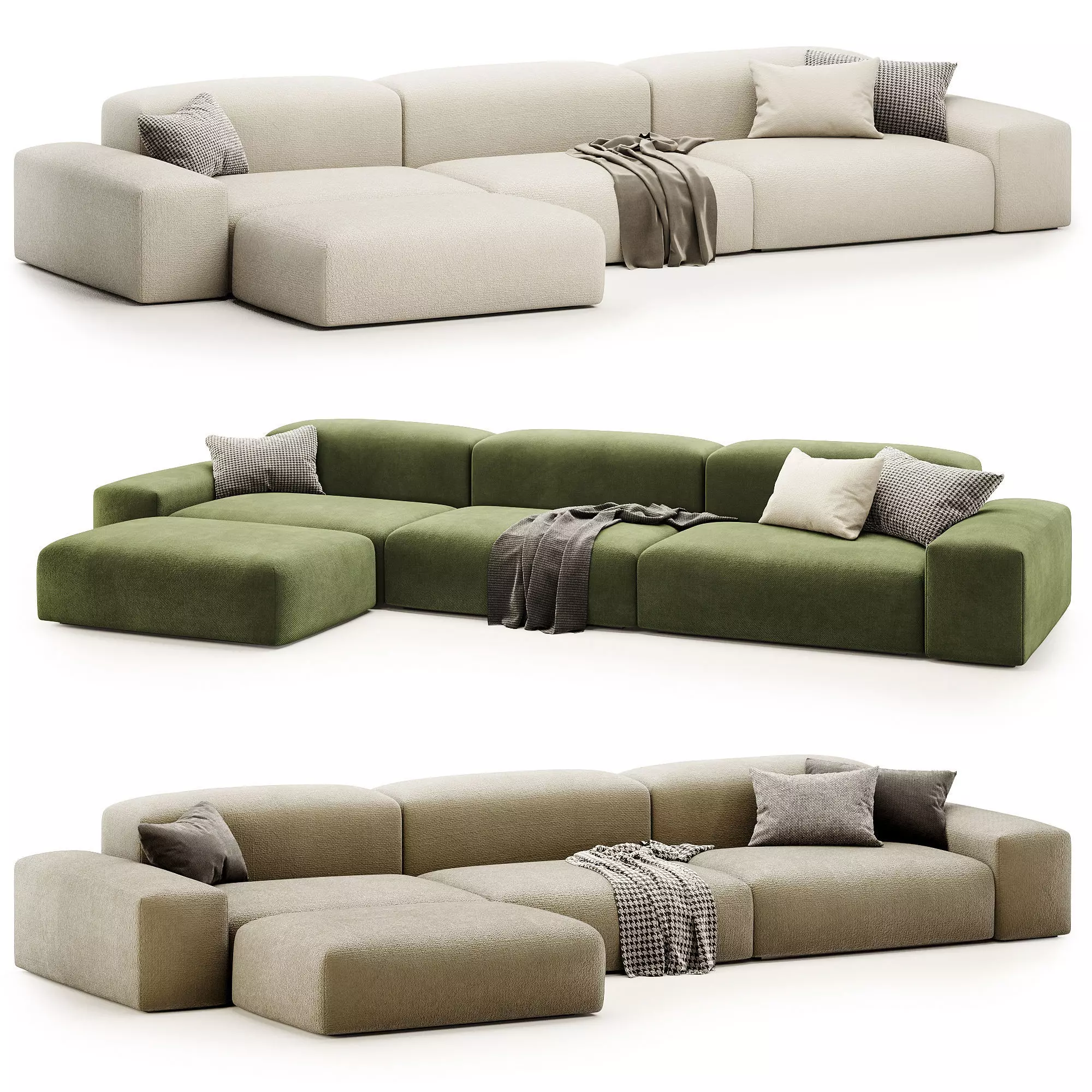 Boca modular set 3D model_0