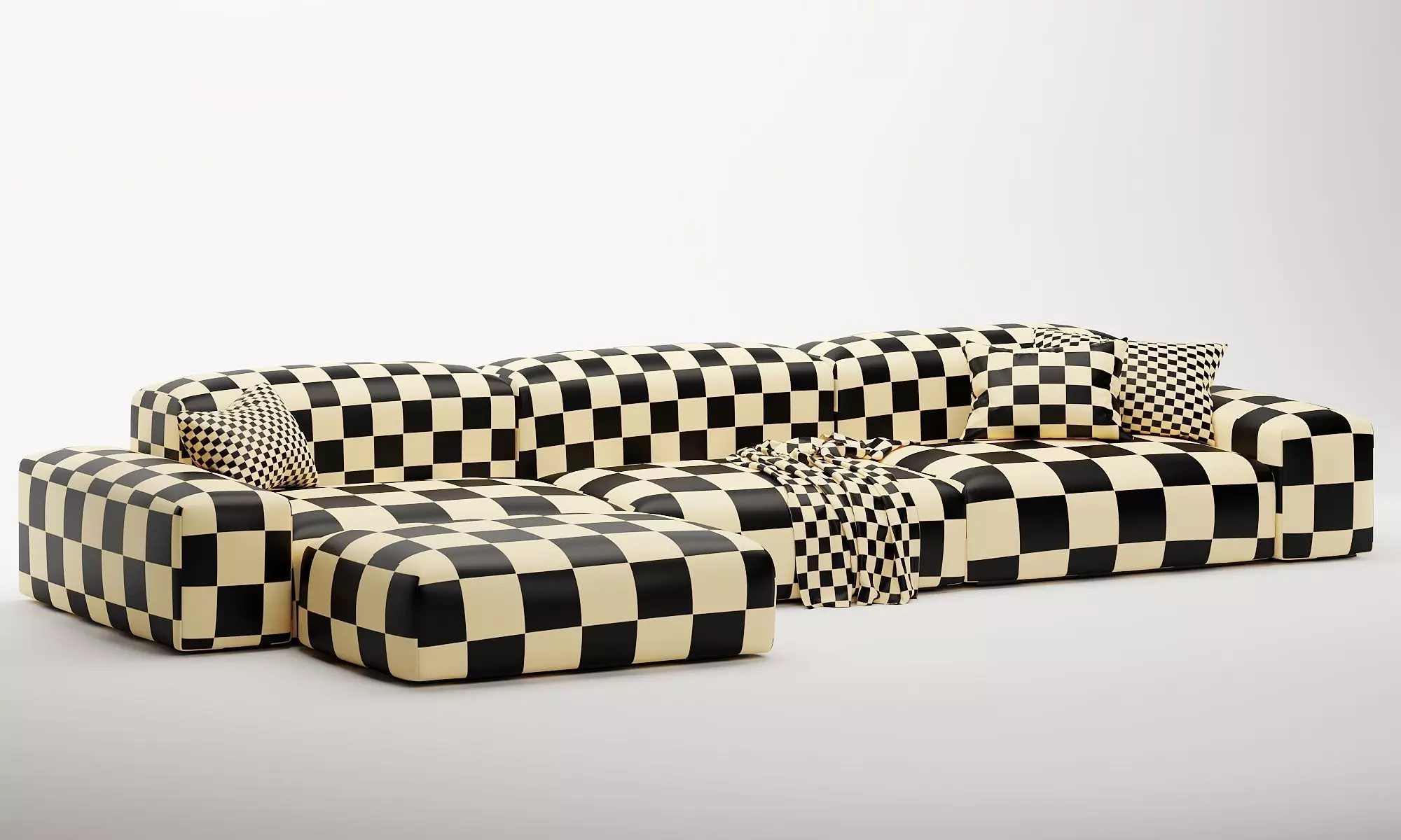 Boca modular set 3D model_9