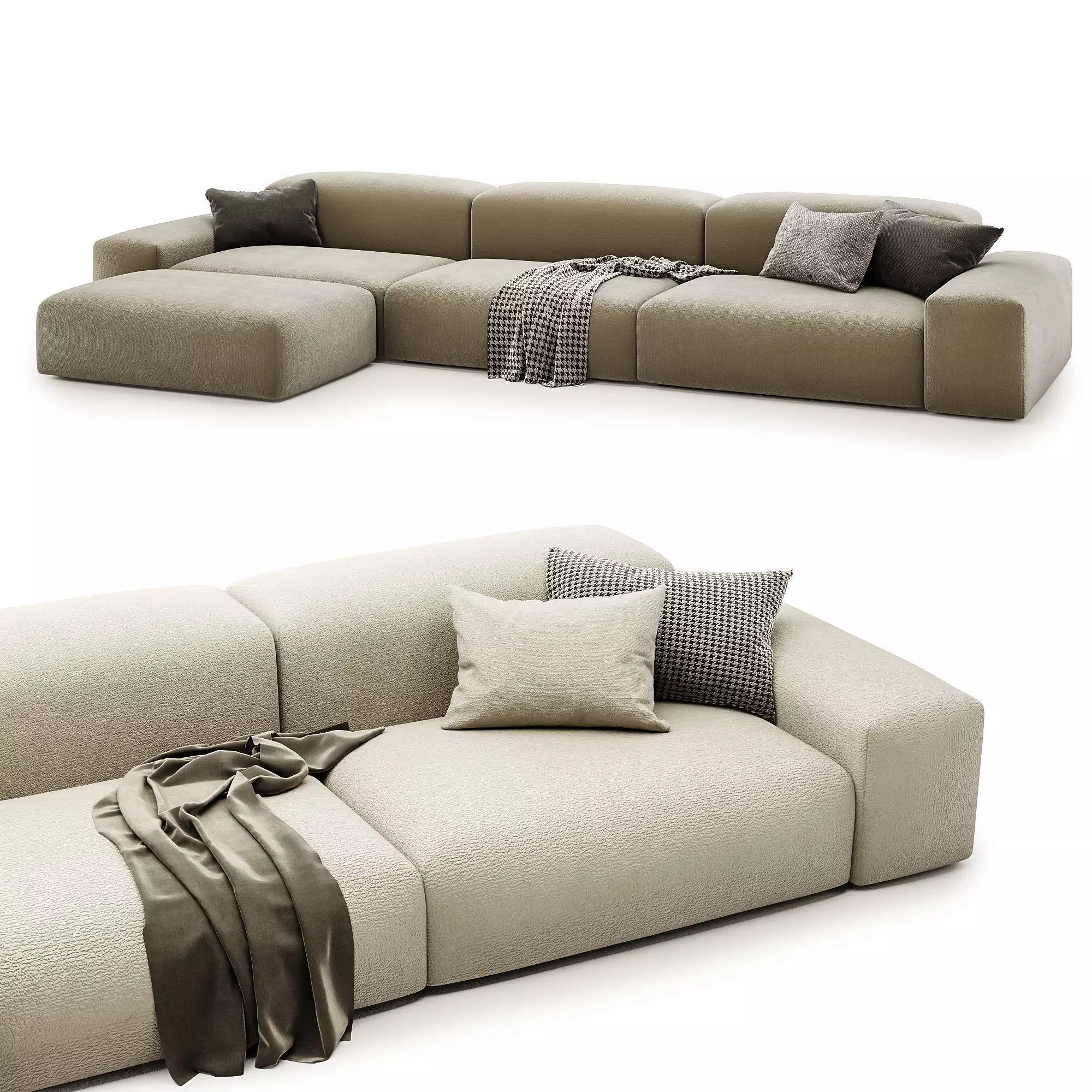 Boca modular set 3D model_1