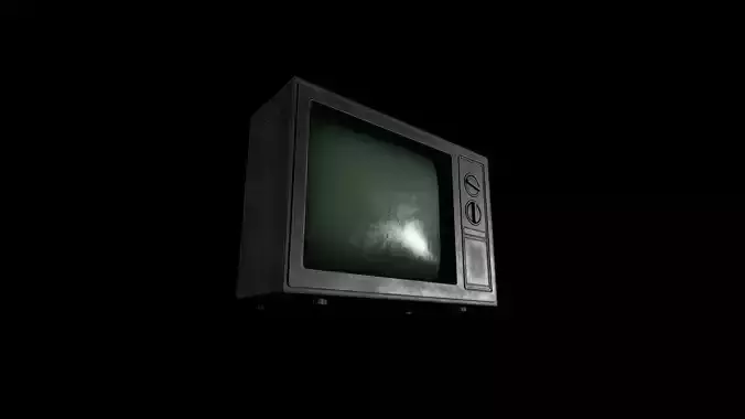 Retro Television Game-Ready Prop