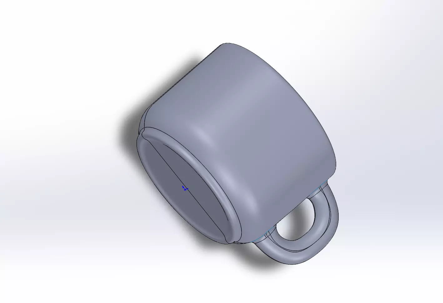 Editable Nordic Cappuccino Mug  Coffee Mug SolidWorks STEP STL 3D model_5