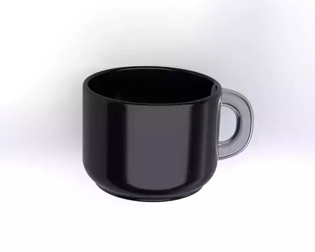 Editable Nordic Cappuccino Mug  Coffee Mug SolidWorks STEP STL