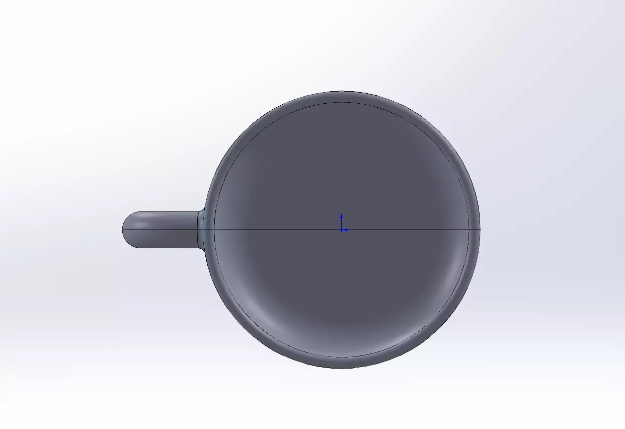 Editable Nordic Cappuccino Mug  Coffee Mug SolidWorks STEP STL 3D model_4