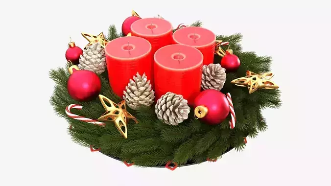 Wreath Christmas 3D model
