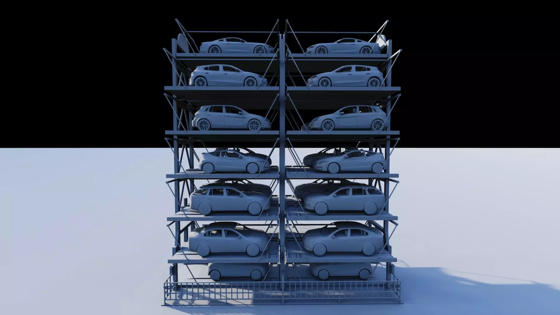 Parking-Parking Lot 3D model_14