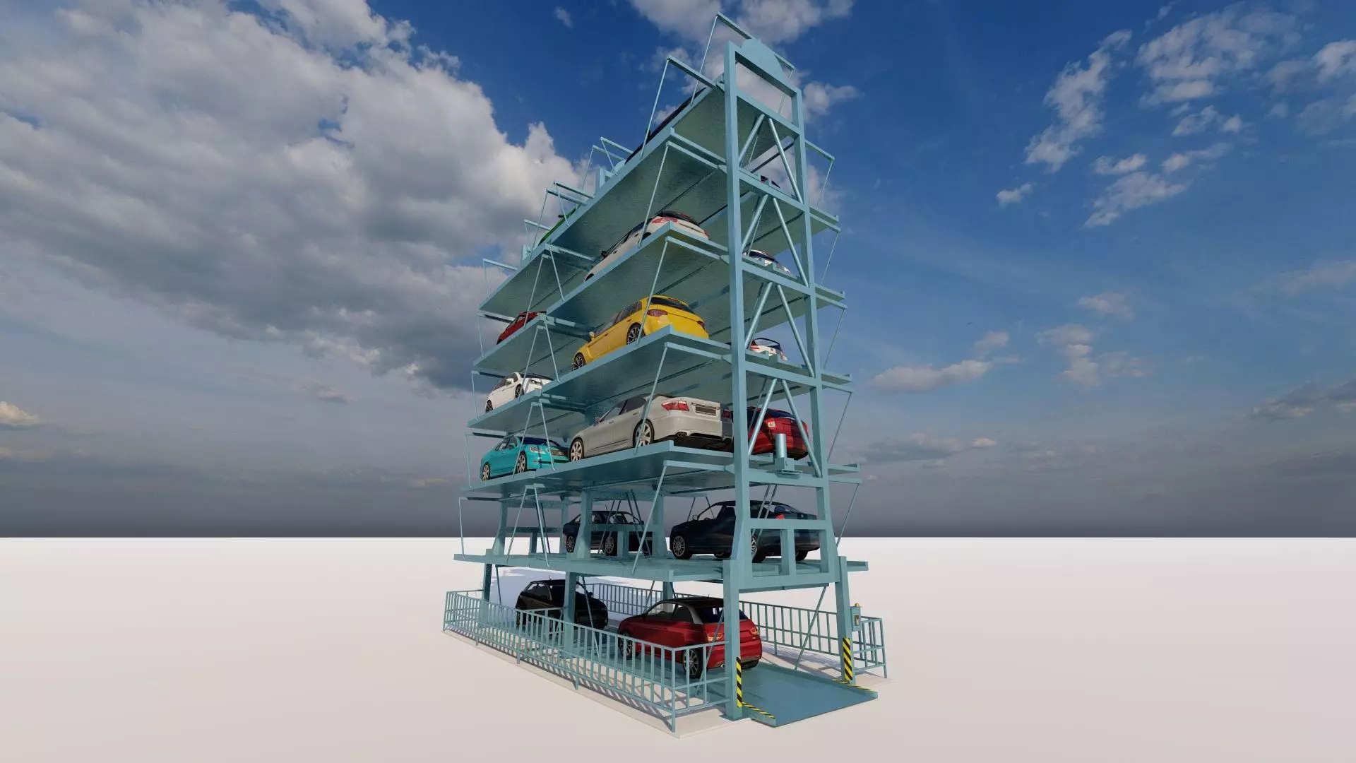 Parking-Parking Lot 3D model_7