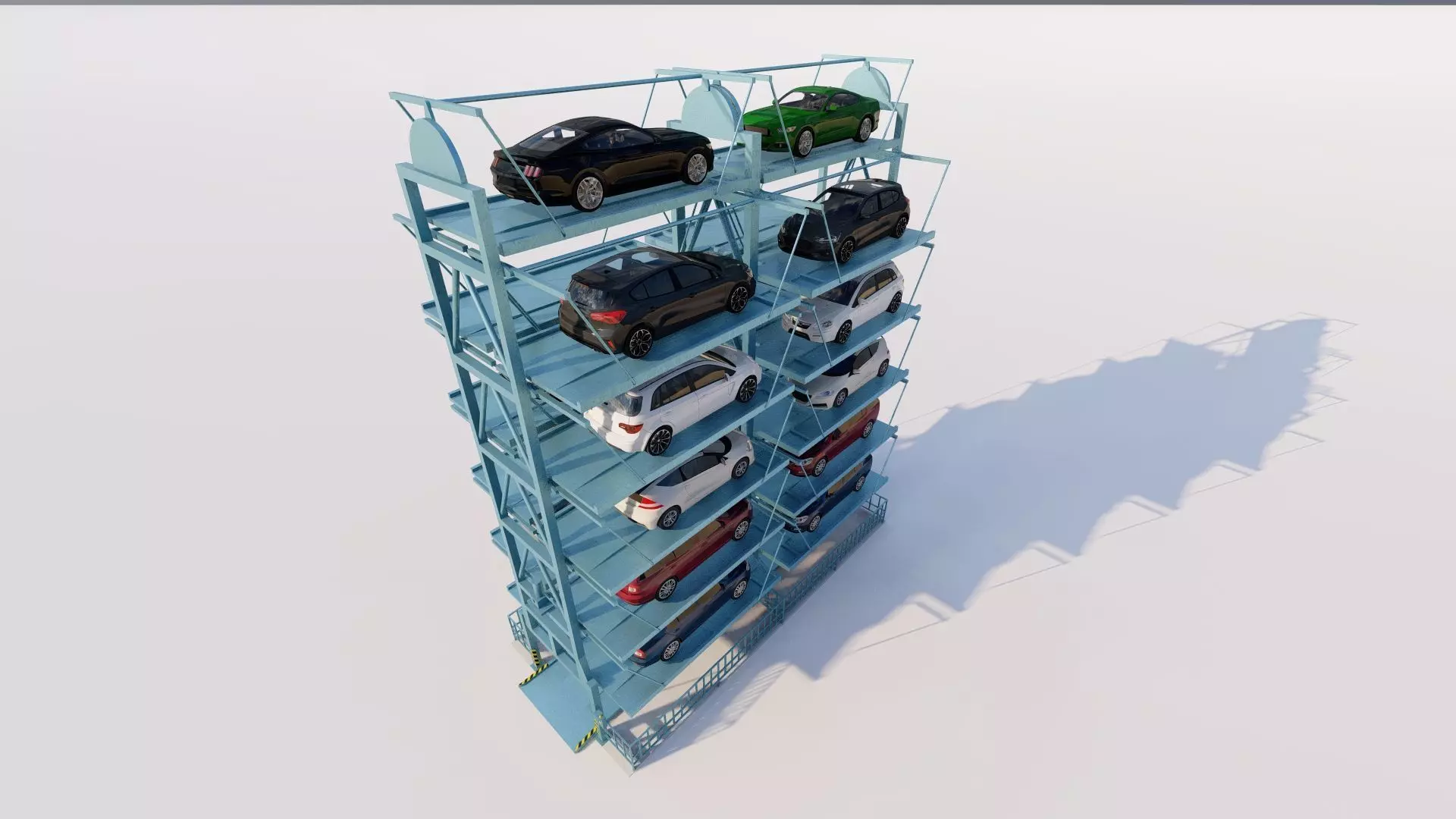 Parking-Parking Lot 3D model_5