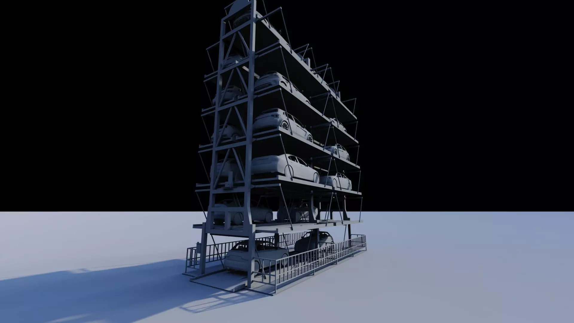 Parking-Parking Lot 3D model_10