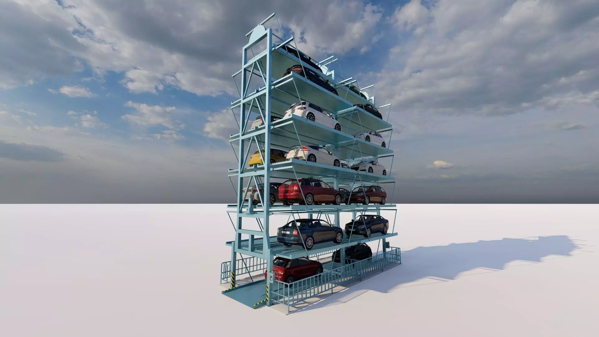 Parking-Parking Lot 3D model_2