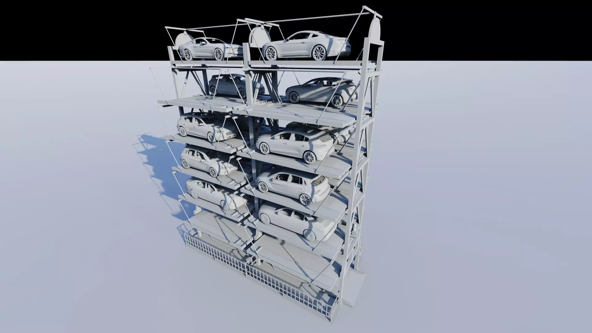 Parking-Parking Lot 3D model_17