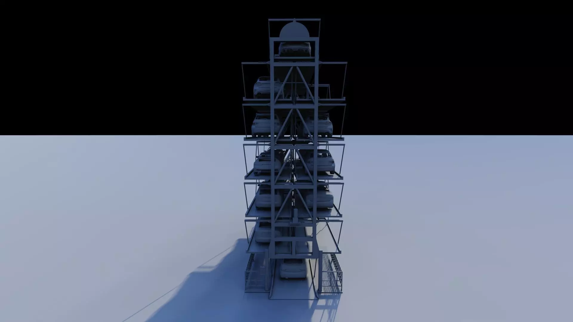 Parking-Parking Lot 3D model_12