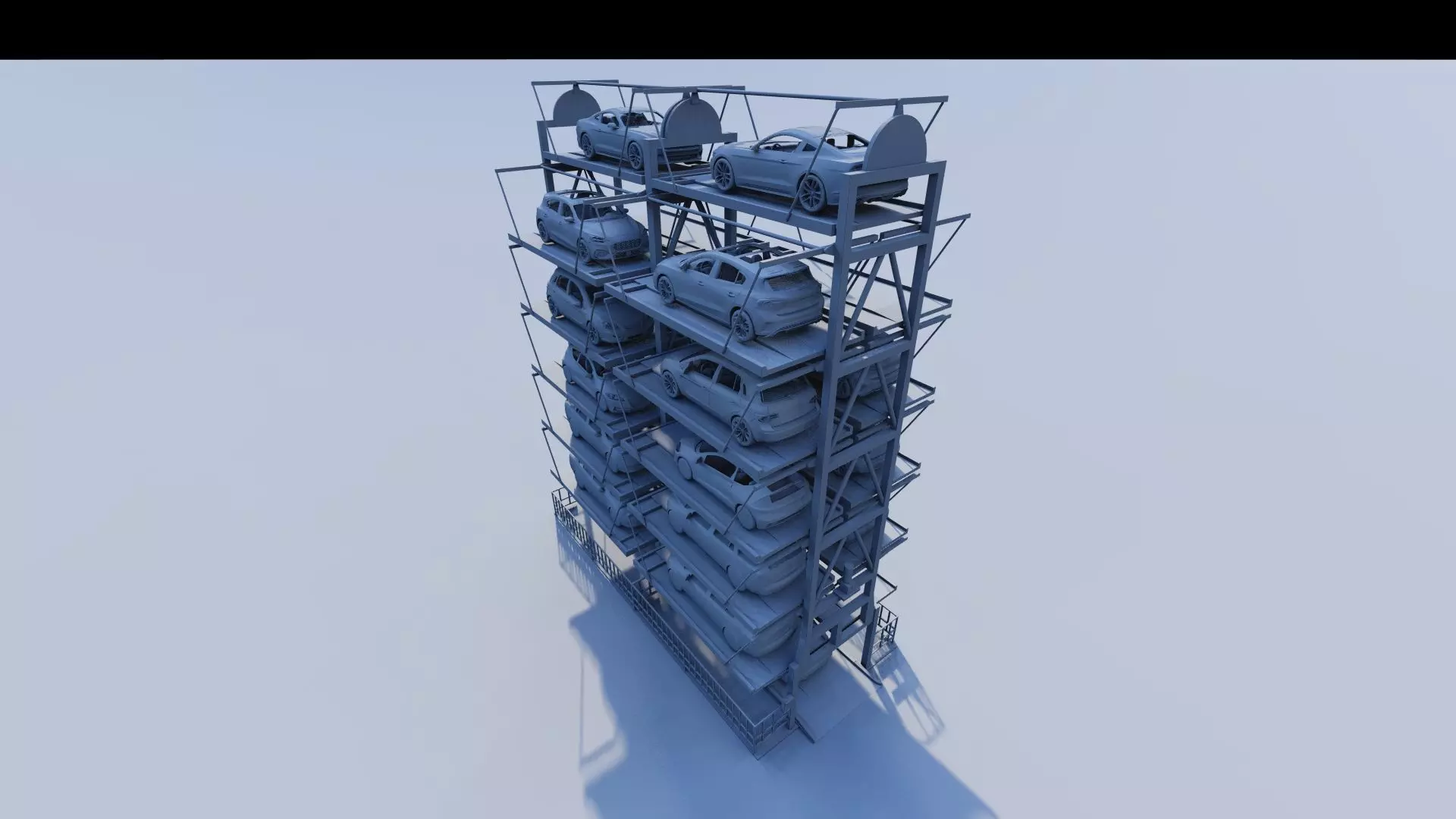 Parking-Parking Lot 3D model_19