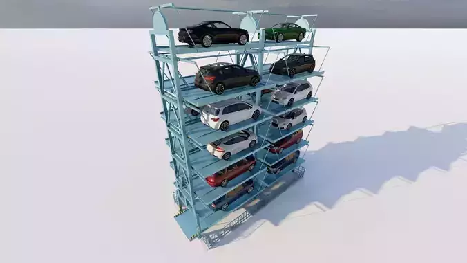 Parking-Parking Lot 3D model