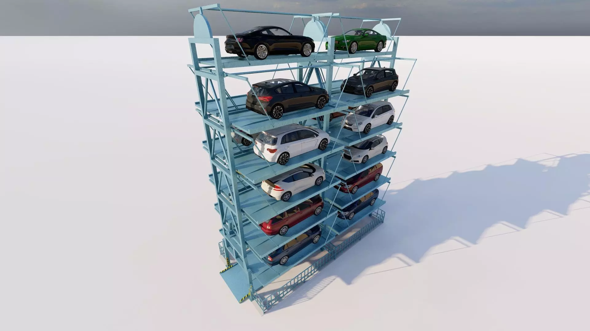 Parking-Parking Lot 3D model_0