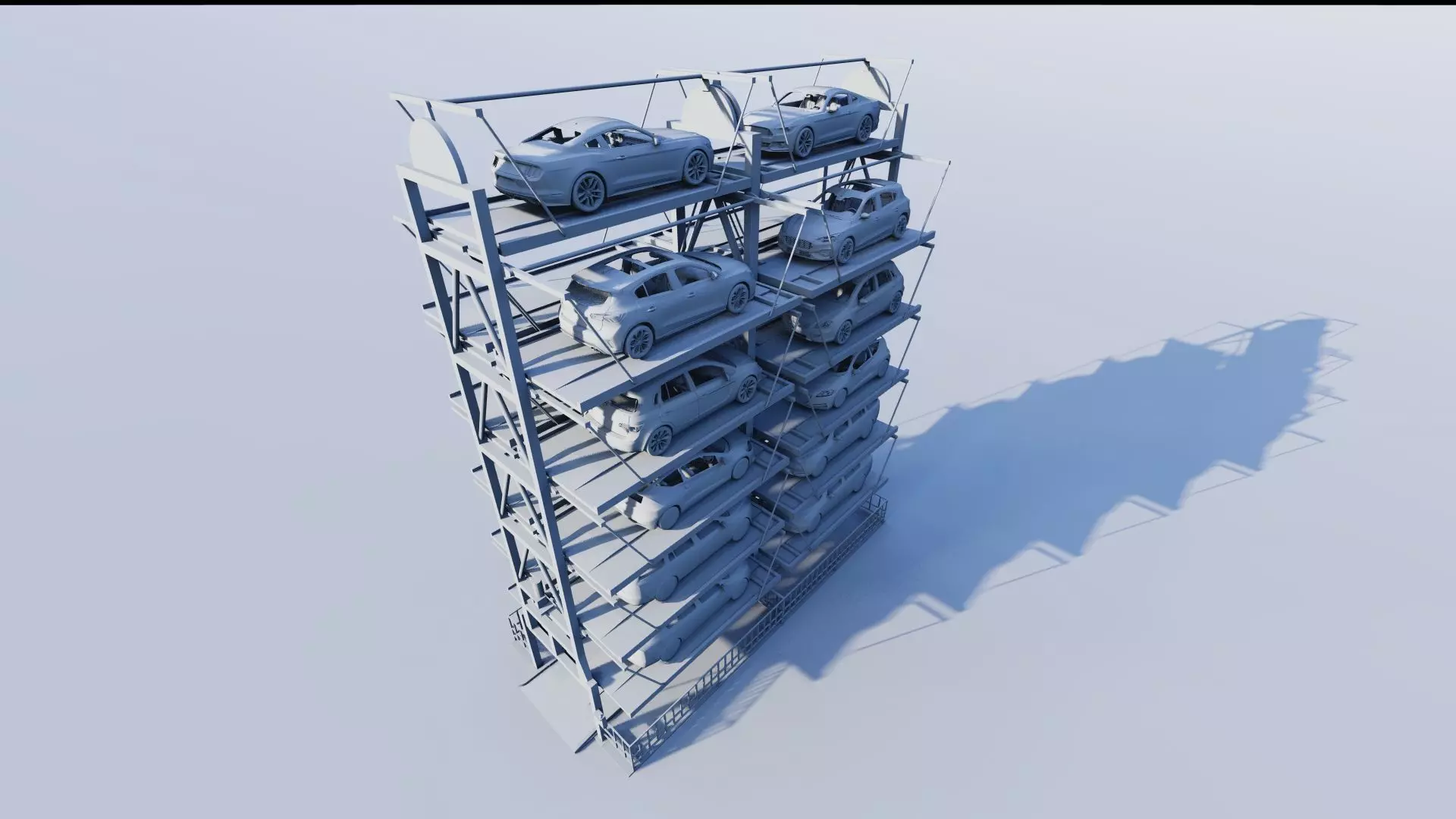Parking-Parking Lot 3D model_16