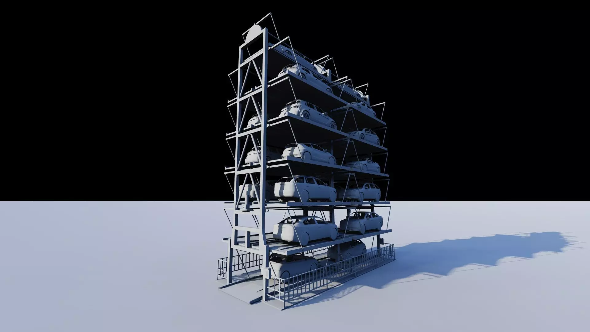 Parking-Parking Lot 3D model_15