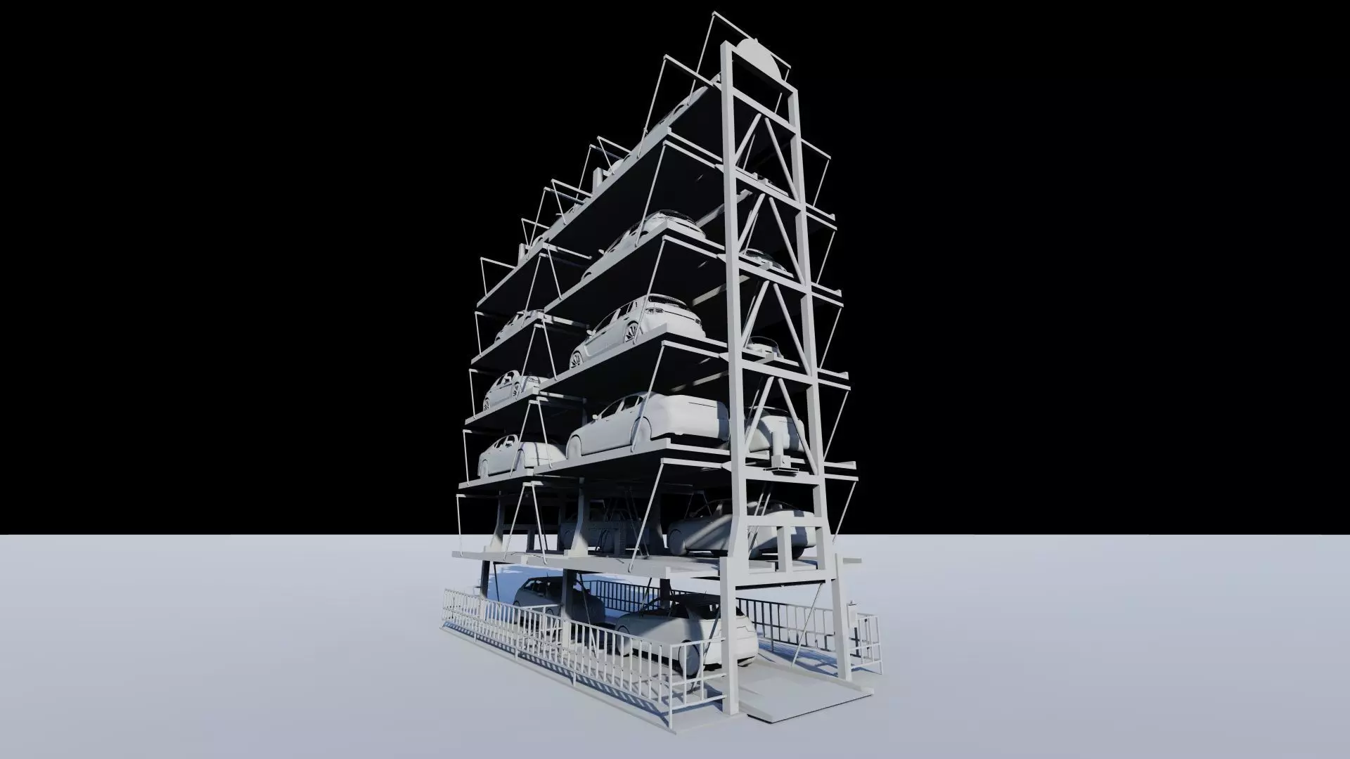 Parking-Parking Lot 3D model_18