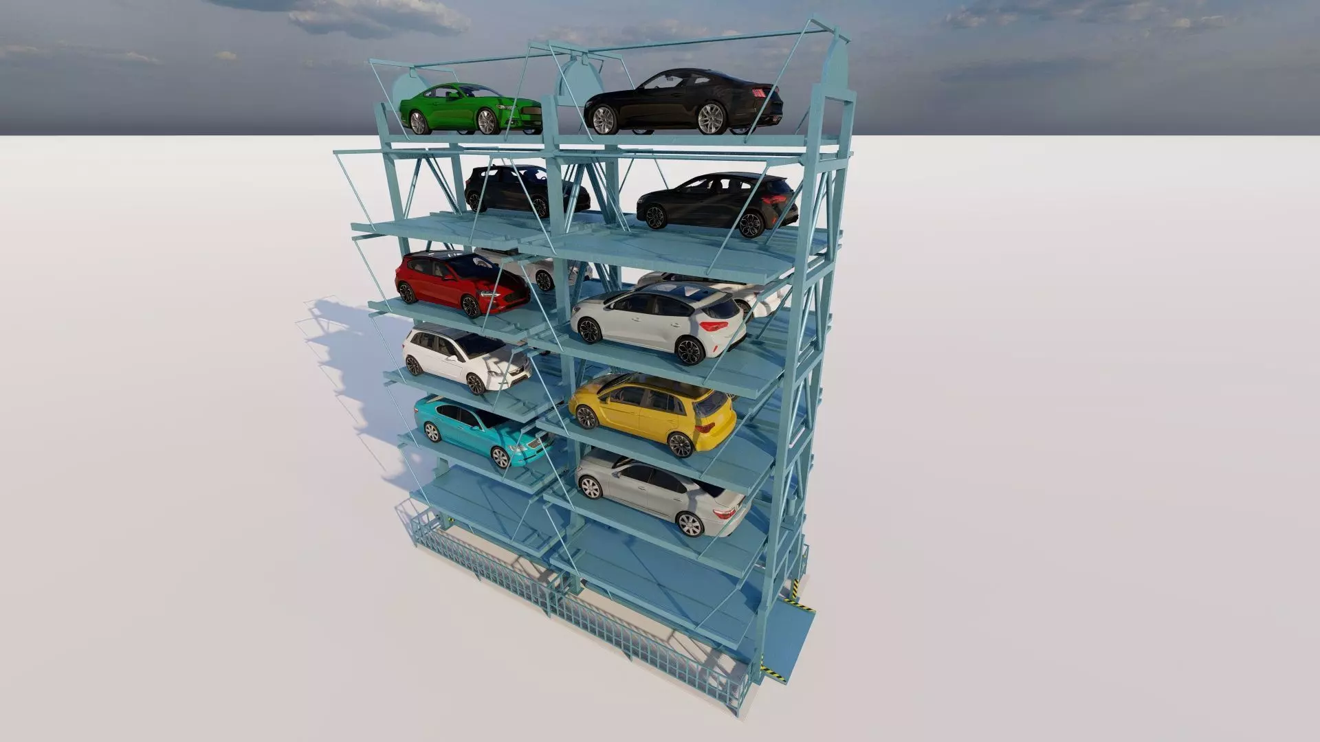 Parking-Parking Lot 3D model_1