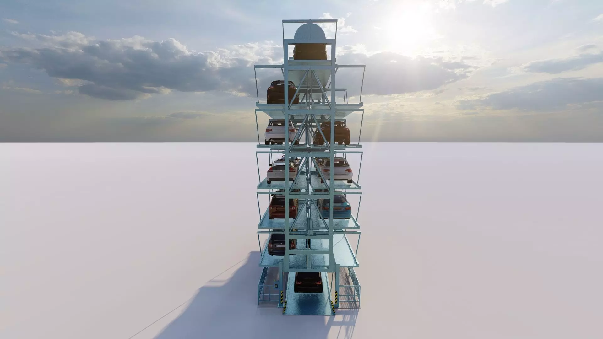 Parking-Parking Lot 3D model_6