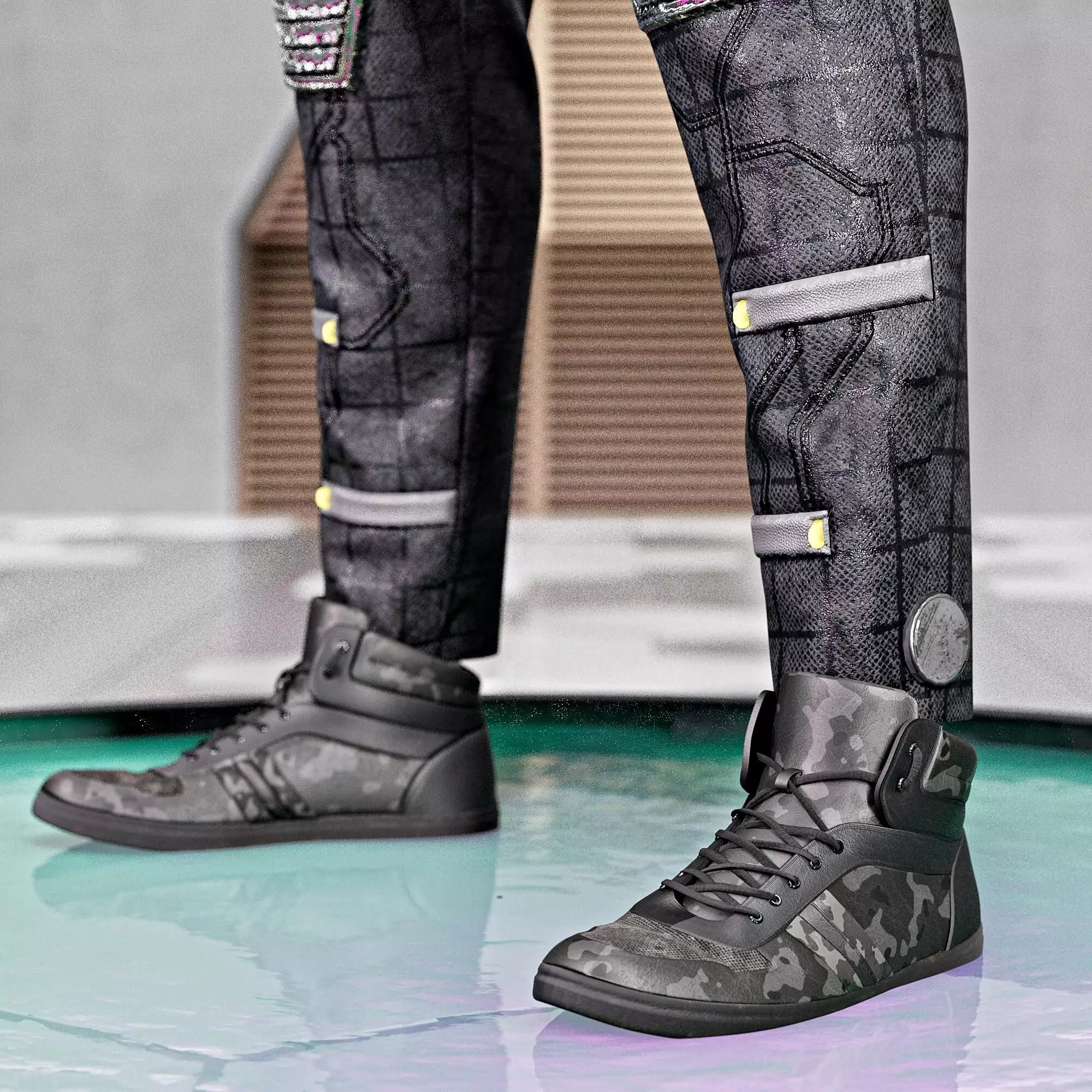 Cyberpunk No1 Full Tutorial  Project Files Low-poly 3D model_22