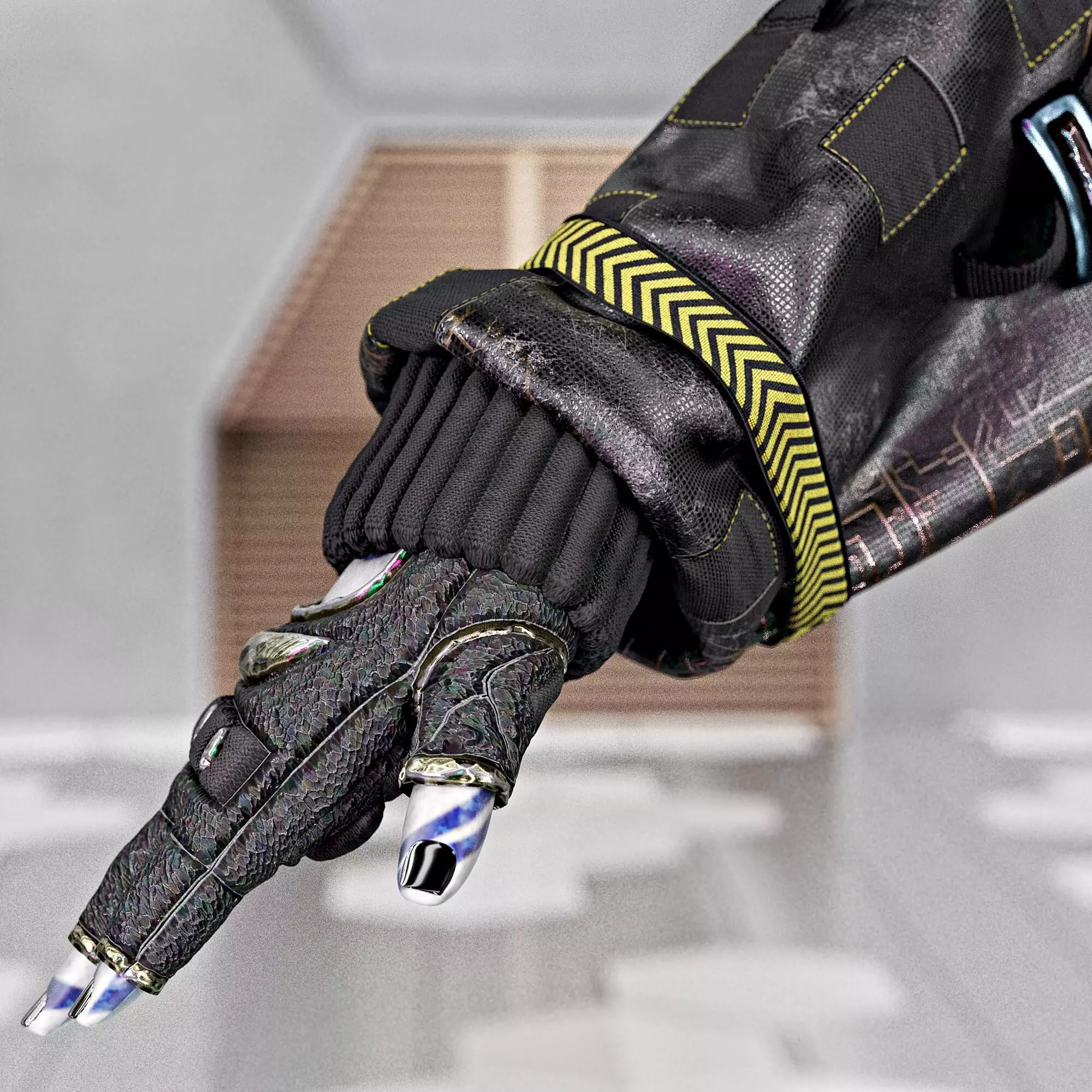 Cyberpunk No1 Full Tutorial  Project Files Low-poly 3D model_19