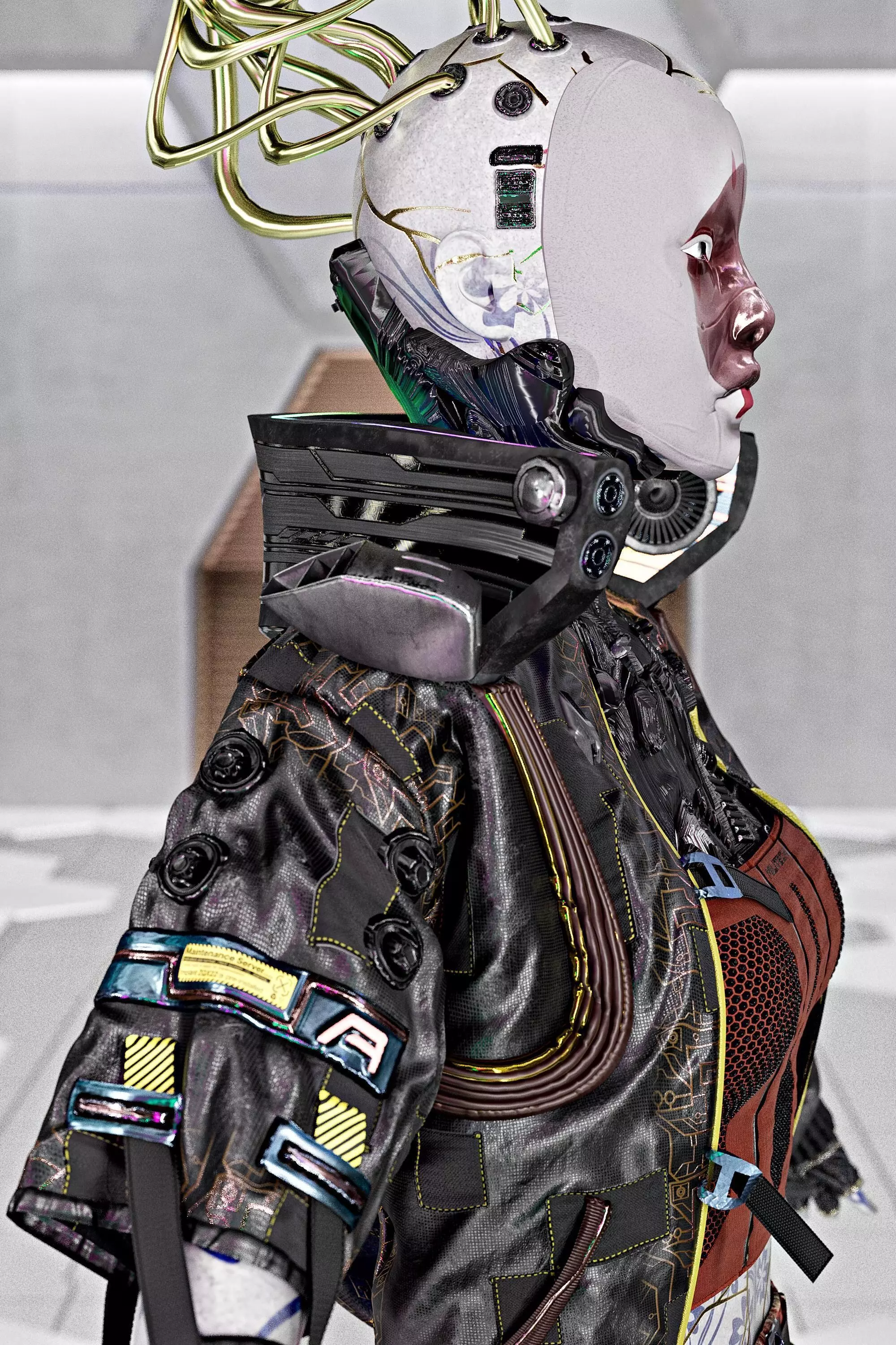 Cyberpunk No1 Full Tutorial  Project Files Low-poly 3D model_5