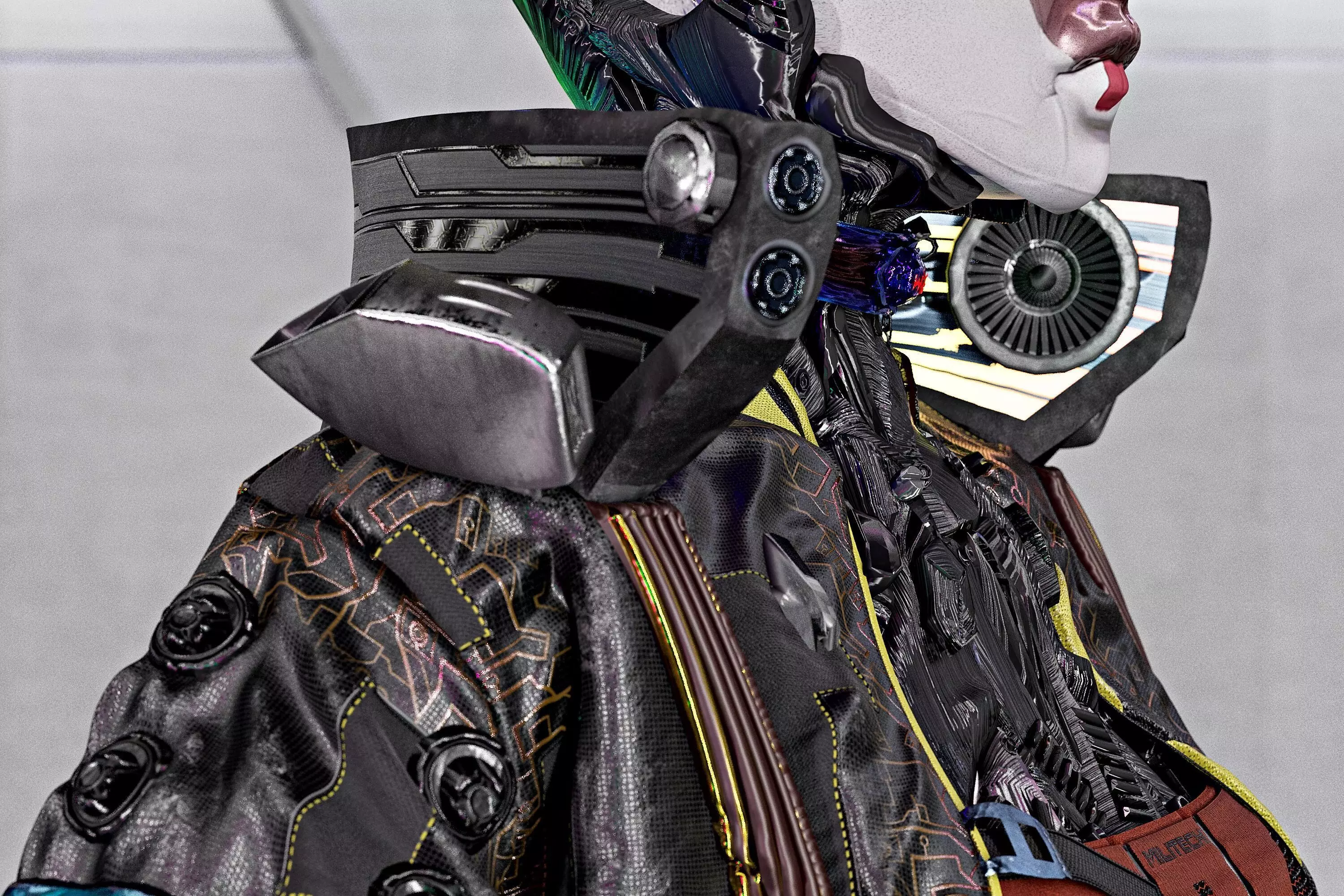 Cyberpunk No1 Full Tutorial  Project Files Low-poly 3D model_7