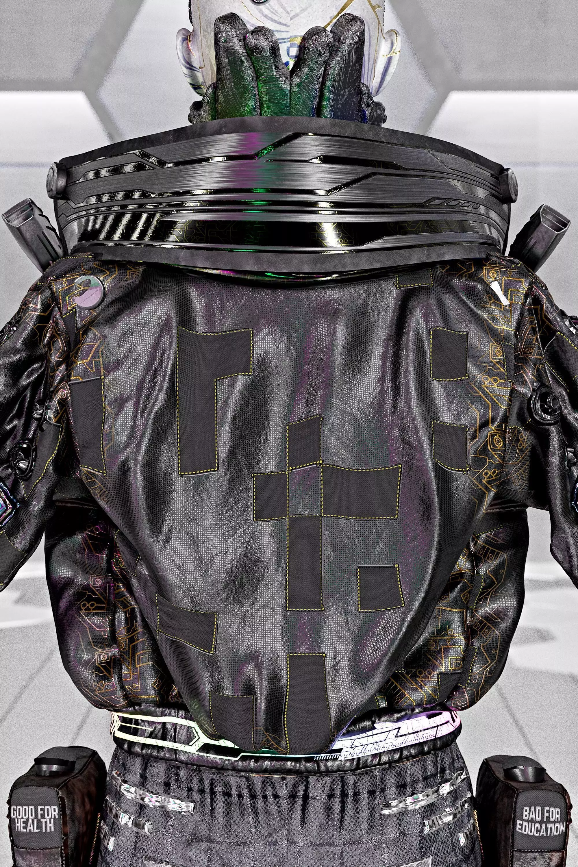 Cyberpunk No1 Full Tutorial  Project Files Low-poly 3D model_9