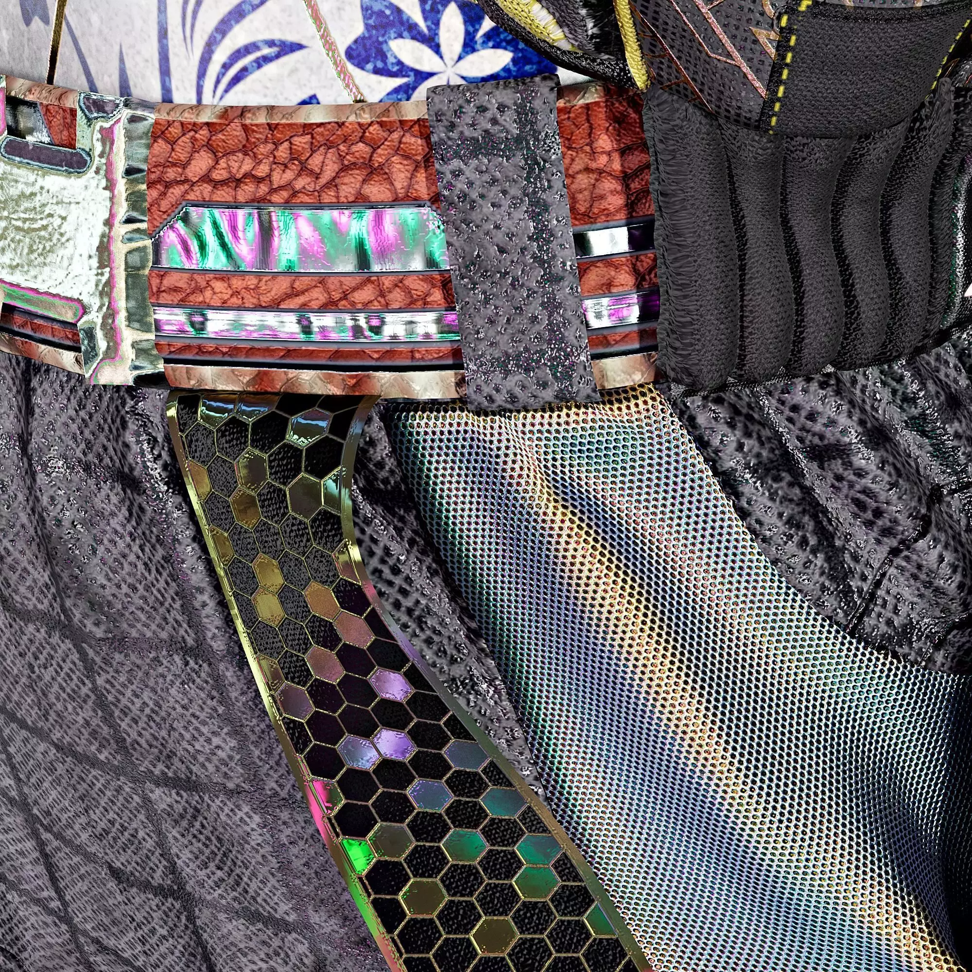 Cyberpunk No1 Full Tutorial  Project Files Low-poly 3D model_23