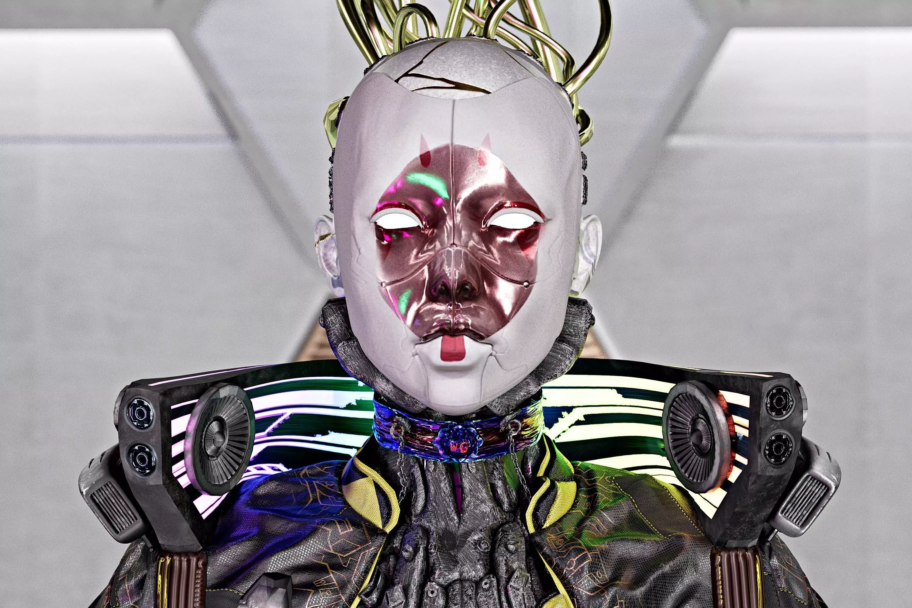 Cyberpunk No1 Full Tutorial  Project Files Low-poly 3D model_18