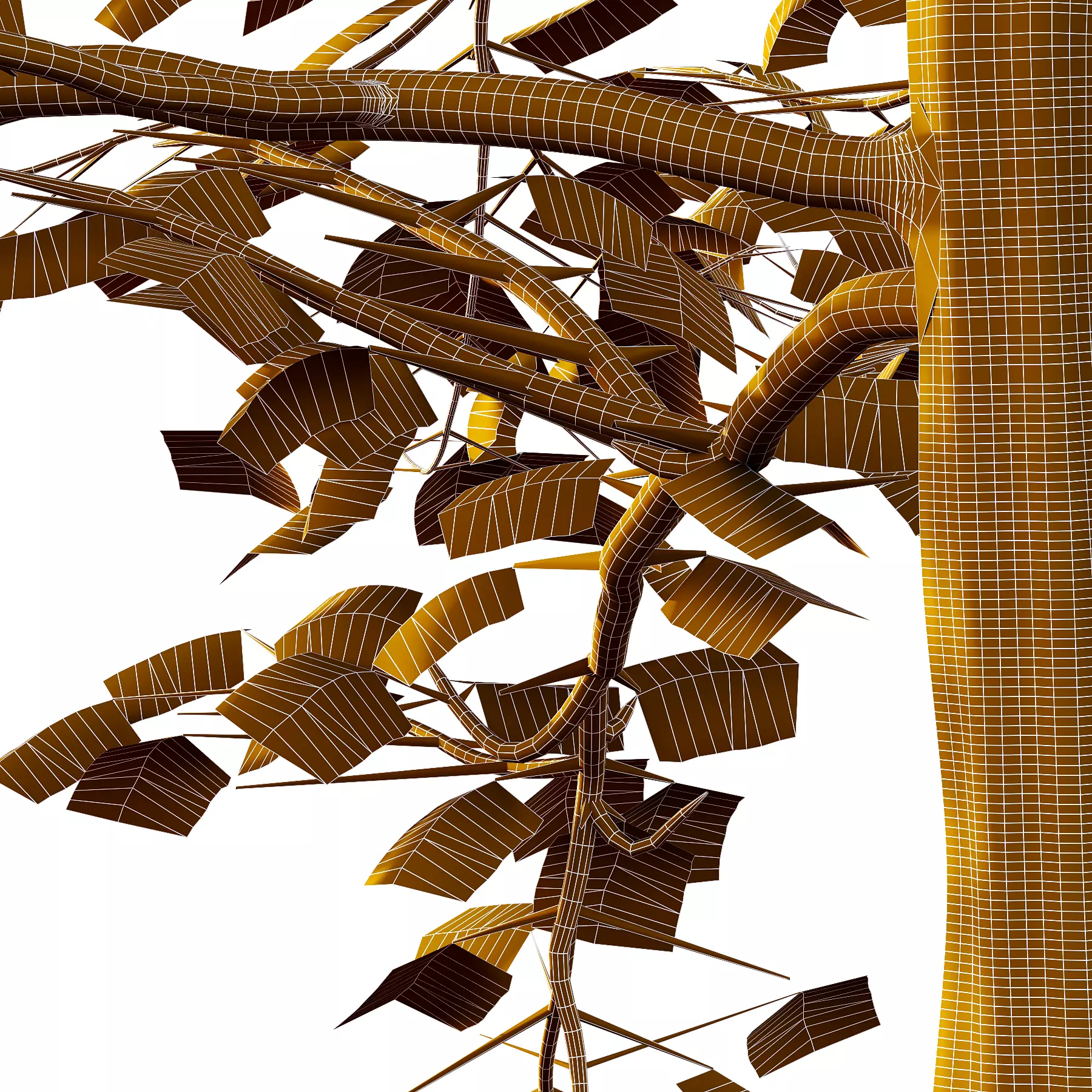 Mountain Ash Tree 04 3D model_5