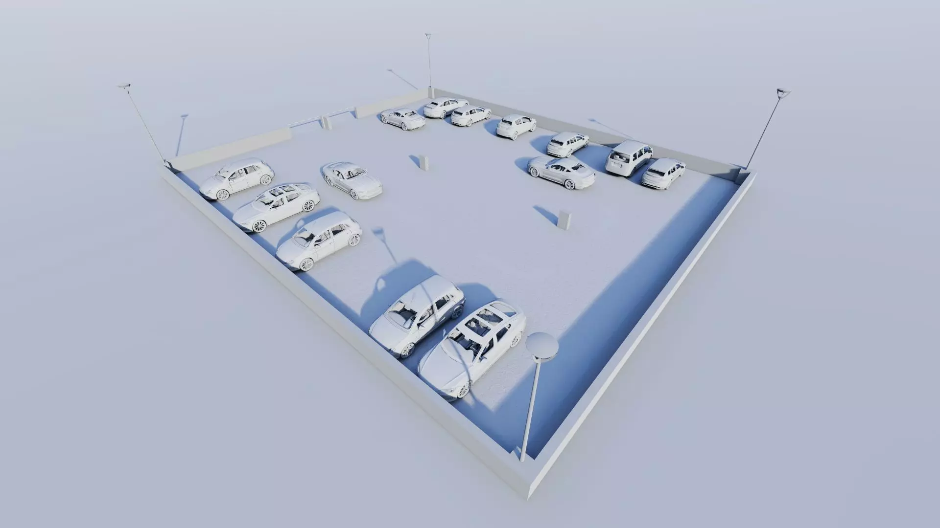 Parking-Parking Lot 3D model_10