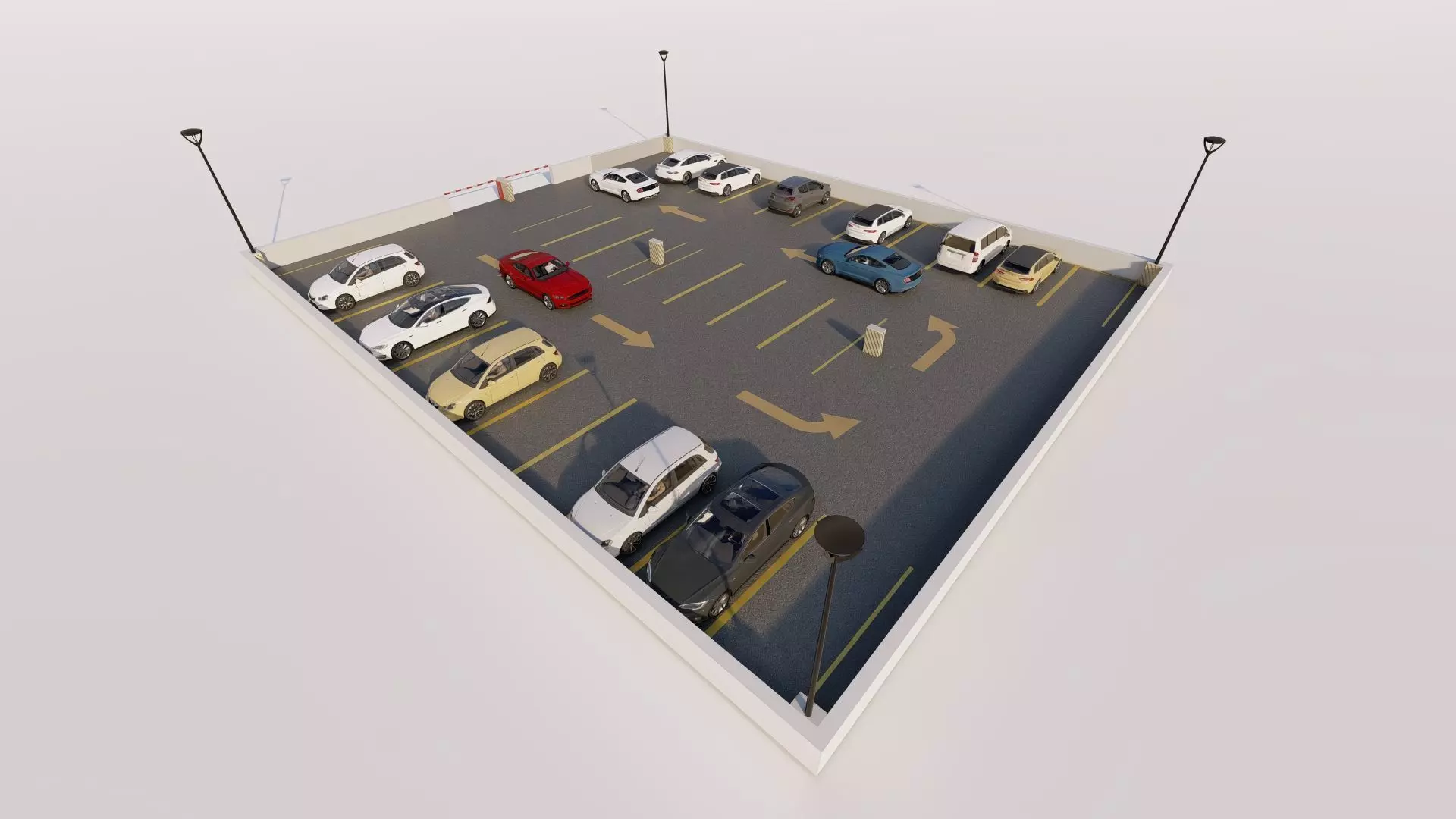 Parking-Parking Lot 3D model_0