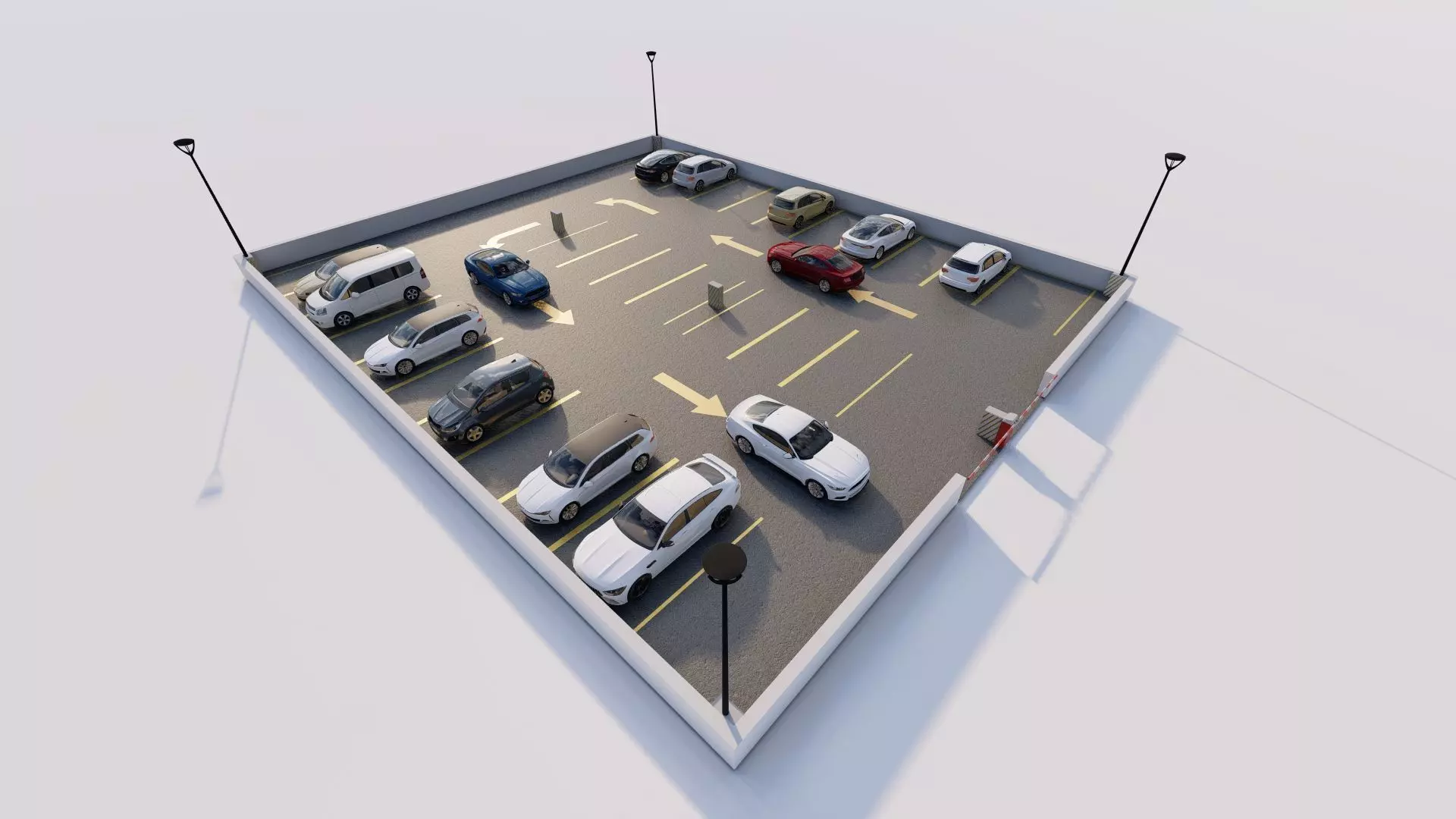 Parking-Parking Lot 3D model_5