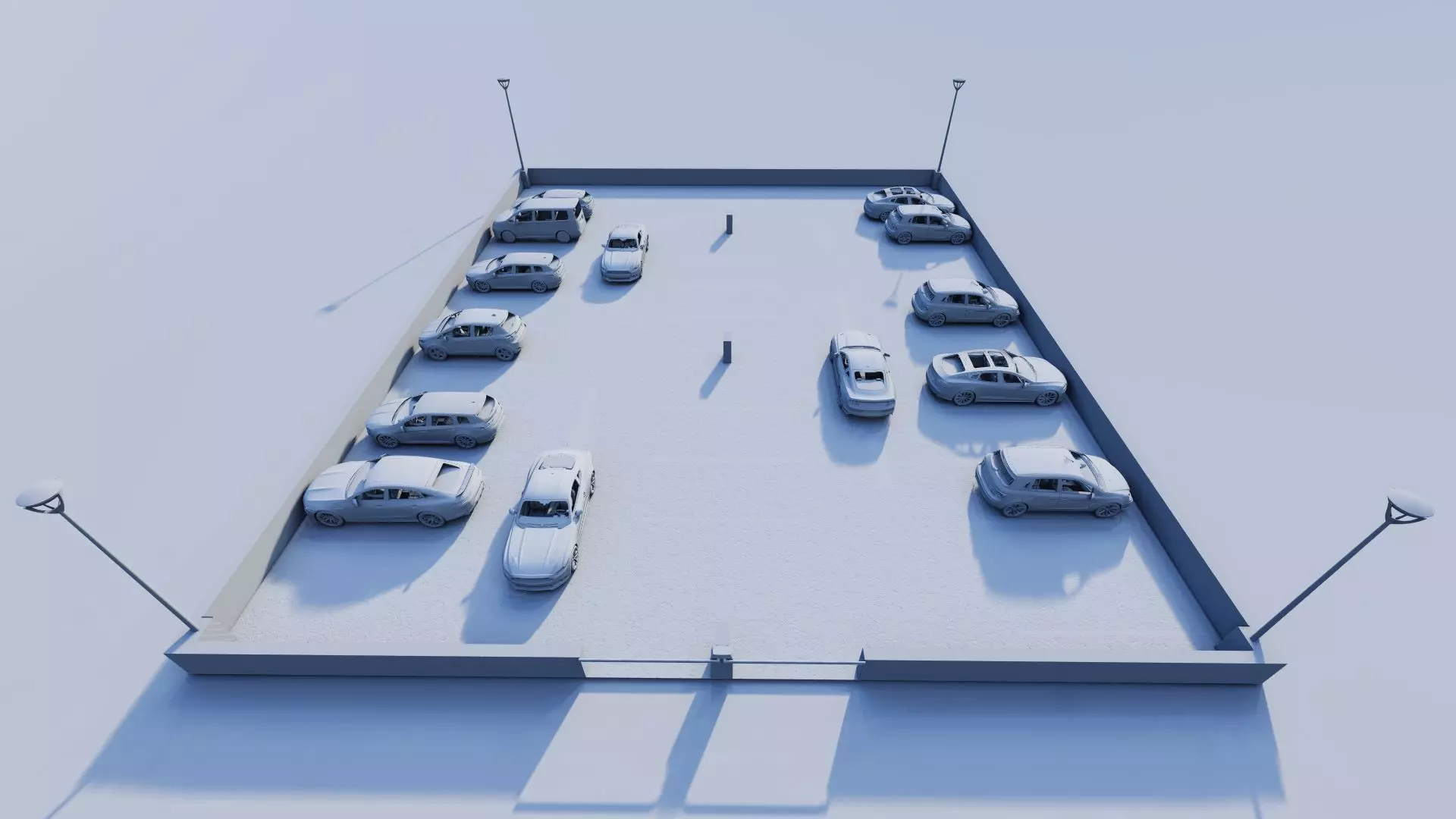 Parking-Parking Lot 3D model_14
