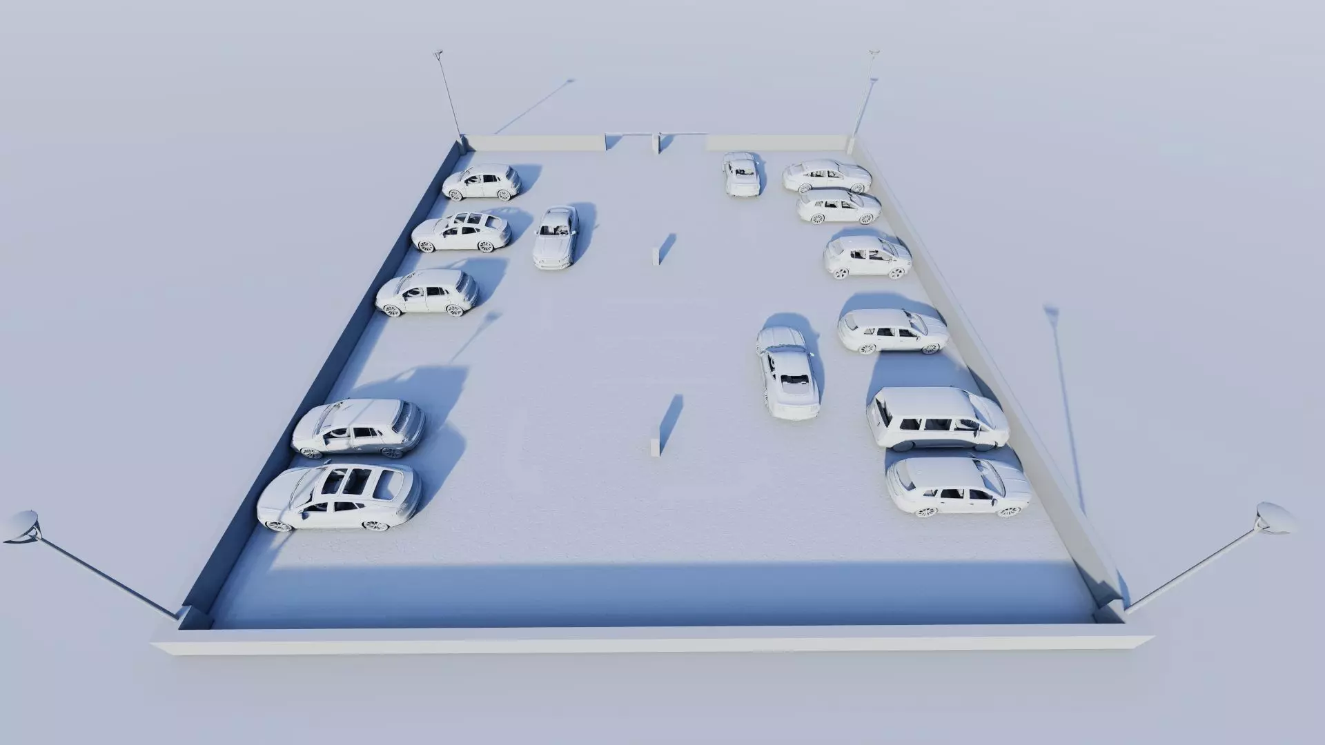 Parking-Parking Lot 3D model_18