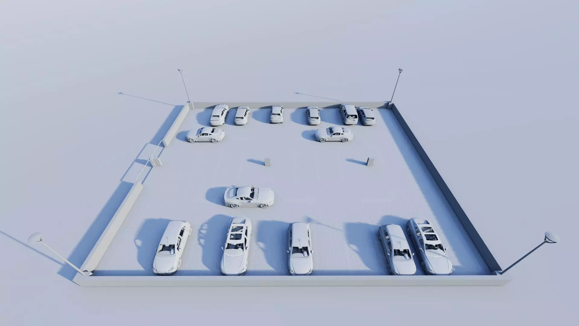 Parking-Parking Lot 3D model_12