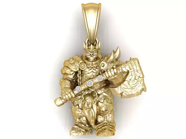 Monster Pendant 3D Printable Model