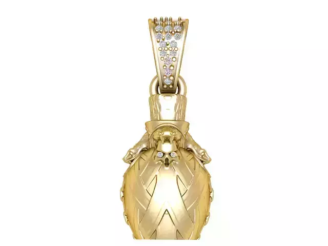 Bottle Monster Pendant 3D Printable Model