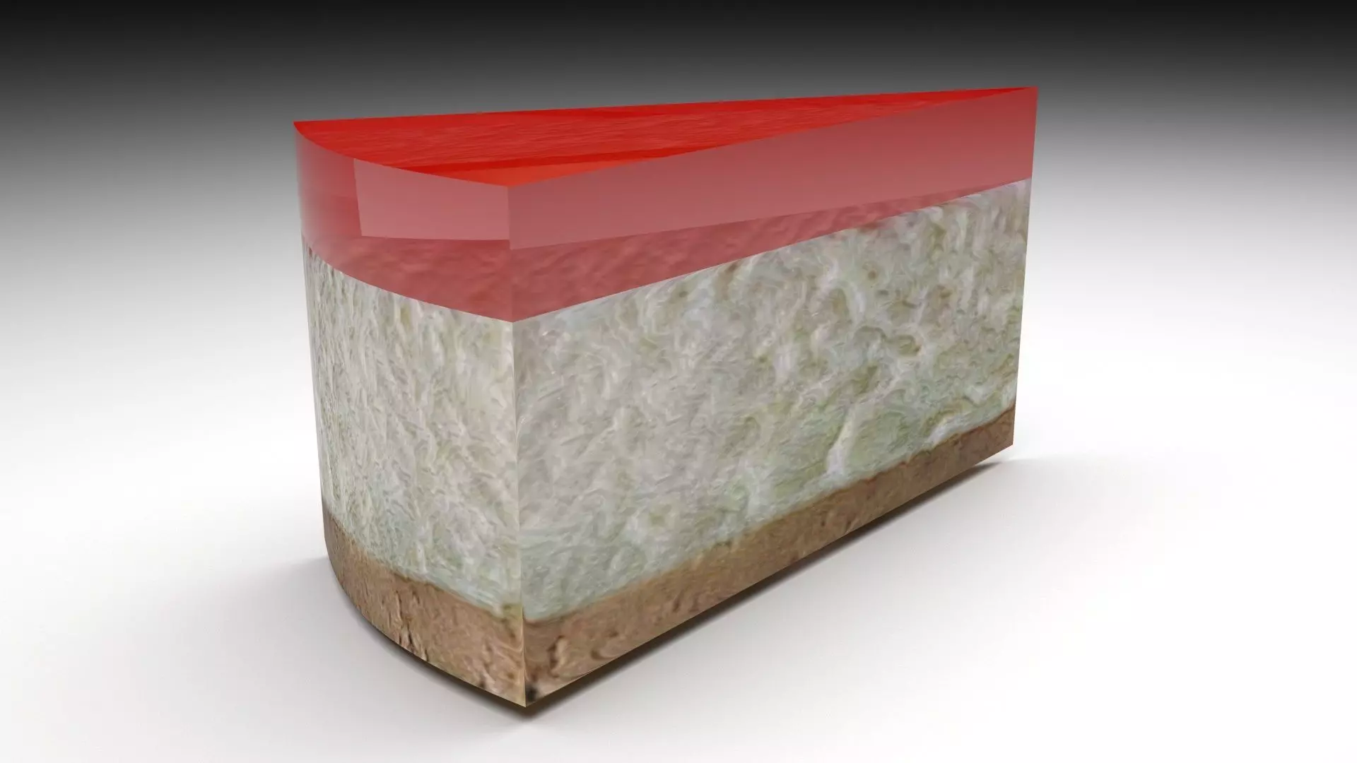 Jelly Cheesecake 3D model