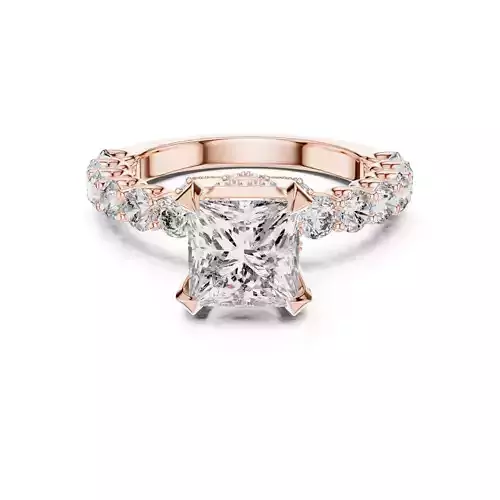 Princess Diamond Solitaire Ring