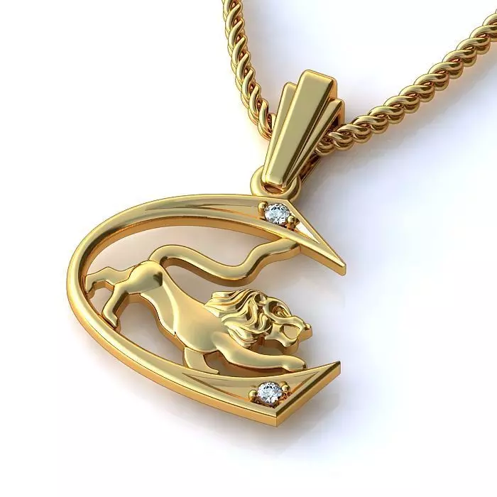 Zodiac Sign Pendants 3D Model Collection 3dm only 3D print model_22