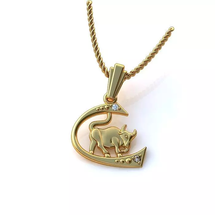 Zodiac Sign Pendants 3D Model Collection 3dm only 3D print model_12