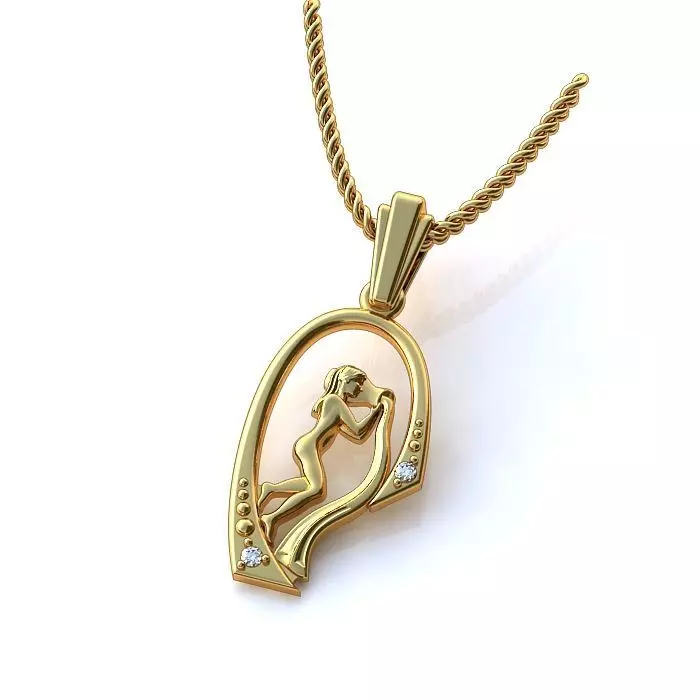 Zodiac Sign Pendants 3D Model Collection 3dm only 3D print model_1