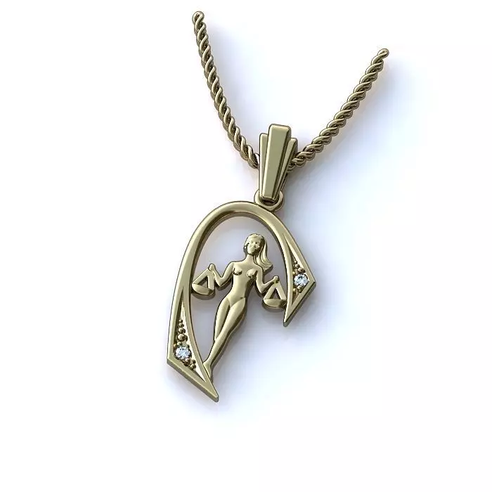 Zodiac Sign Pendants 3D Model Collection 3dm only 3D print model_6